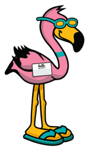 Name-tag Flamingo